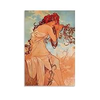 Amazon.co.jp: アルフォンス・ミュシャ 画家「四つの花 リリー